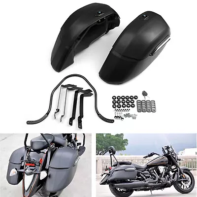 Classic Hard Yamaha Mounting Heavy Kit Saddlebags Kawasaki Duty & For Honda Bags • $375.79