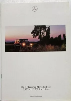 1997 Mercedes-Benz G-Class Turbodiesel Sales Brochure - G320 G300 - German Text • $39.42