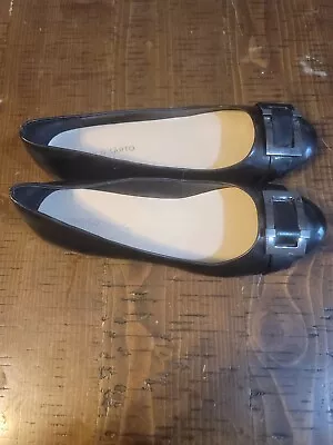 Franco Sarto Flats Womens Size 9.5 Black Slip On • $20