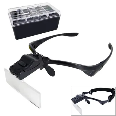 Optivisor Headband Magnifier Magnifying Glass Reading Repair Loupe Optical Lens • $10.97