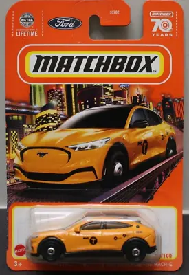 Matchbox 70 Years 2021 Ford Mustang Mach E NYC Taxi Cab HTF Rare • $3.99