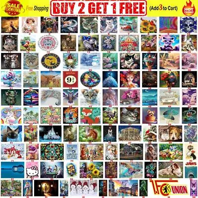 $12.80 • Buy 5D DIY Diamond Painting Embroidery Cross Craft Stitch Arts Kit Mural Home Decor