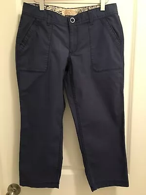 Eddie Bauer Ripstop Capri Pants Women’s Dark Blue 2 • $15