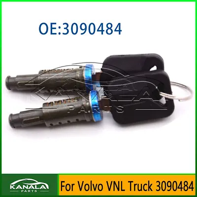 3090484 For Volvo VNL Truck Front Outside Door Lock Cylinder Set With Keys  • $20.45