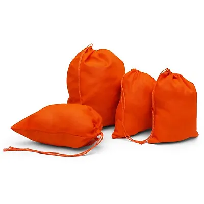 Oange Cotton Reusable Produce Muslin Bags –Multipurpose Holiday Bag Sack • $20.89