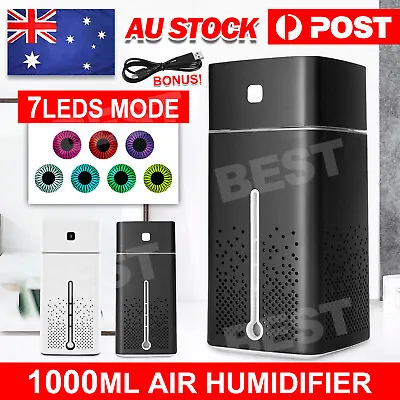 Aroma Aromatherapy Diffuser Essential Oil Ultrasonic Air Humidifier Purifier 1L • $17.95