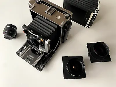 Linhof Super Technika V 4x5' 9x12cm 3 Lens Kit Rodenstock Large Format 10 Slide • £2399