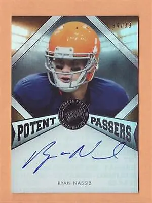 2013 Press Pass Fanfare Potent Passers Autograph Ryan Nassib 94/99 Auto -Flat SH • $2.99