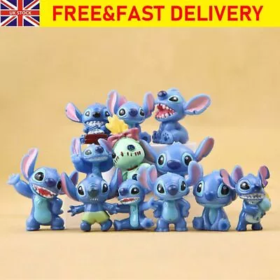 £5.98 • Buy Lilo And Stitch Model 12Pcs/Pack Action Figure Cake Topper Doll Kid Gift