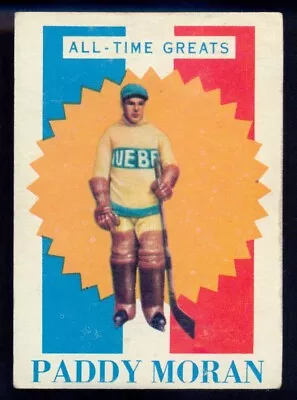 1960-61 TOPPS HOCKEY #2 Paddy Moran EX+ Quebec Hamilton Tigers All-Time Great • $55.99