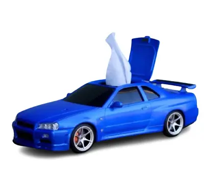 Nissan SKYLINE GT-R BNR34 Wet Tissue Case Blue Officially Licensed • $71.89