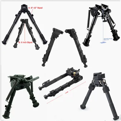 6inch/6''-9'' Adjustable Rifle Bipod Foldable Spring Return For Hunting Shooting • £17.99