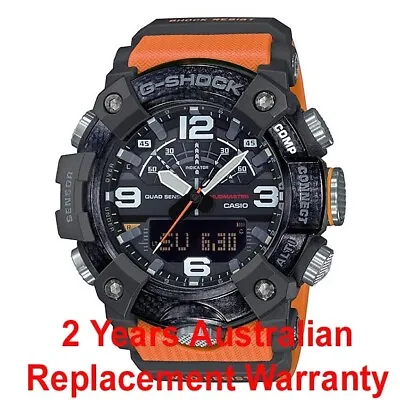 CASIO G-SHOCK GG-B100-1A9 MUDMASTER X CARBON QUAD SENSOR WATCH ORANGE X BLACK • $539.99