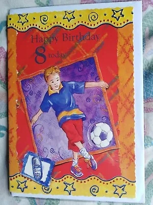 Birthday Card 8th Eight Years Old 8 • £1.35