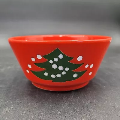 Waechtersbach Red Christmas Tree 4 7/8  Bowl Ice Cream Soup Salad Fruit Cereal • $11.49