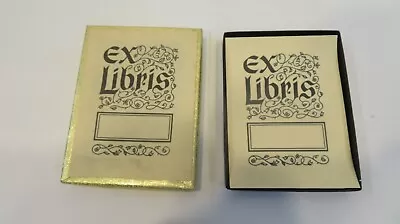 Vintage EX-LIBRIS Antioch Bookplates Full Box Of 50 Book Plates W/Original Box • $9.99