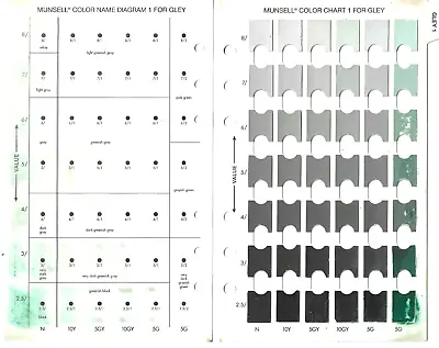 Pantone Munsell Soil Color Book Gley 1 Replacement Page 2000 Revised • $24.99