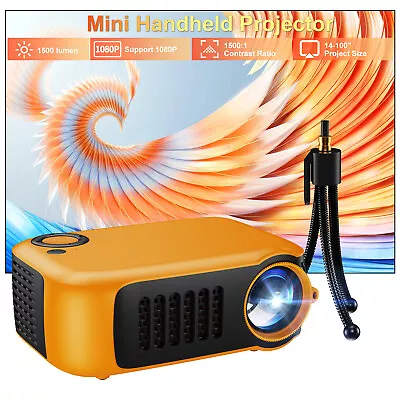 Mini Portable Smart Projector 1080P LED Home Theater Cinema Multimedia USB HDMI • $33.99