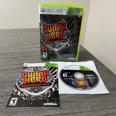 $29.99 • Buy Guitar Hero: Warriors Of Rock (Microsoft Xbox 360, 2010) Complete CIB Manual