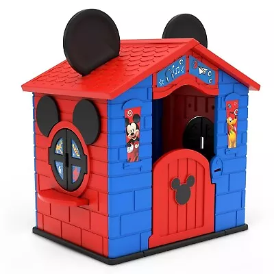 Disney Mickey Mouse Plastic IndoorOutdoor Playhouse With Easy Assembly • $189.95