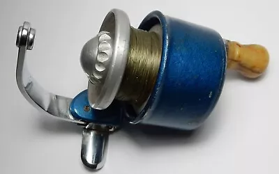 SCARCE VINTAGE BLUE SHULZ LOS ANGELES CALIFORNIA SPINCAST Spinning REEL • $52