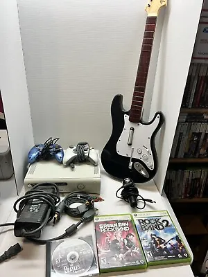 $350 • Buy Xbox 360 Rock Band Bundle, Drums, Guitars, Games, Mic, 2 Controllers, 3 Games!