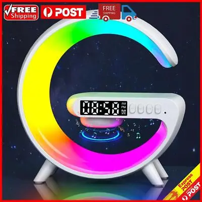 15W Multifunctional Charging Dock RGB Night Light Alarm Clock For IPhone Samsung • $33.10