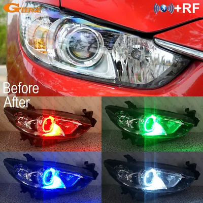 For Mazda 6 Mazda6 2014 - 2017 Multi Color RGB LED Angel Eyes Bluetooth APP • $30.06