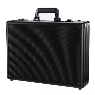 Portable Aluminum Mens Briefcase Dual Locks File Pocket Carrying Case Tool Box  • $71.24