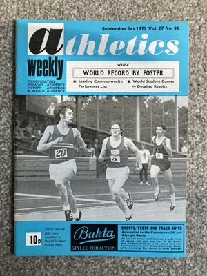 £6.99 • Buy ATHLETICS WEEKLY - 1 September 1973 - Brendan Foster; Rosemary Wright