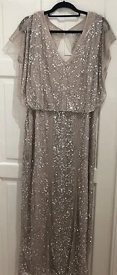 Jenny Packham Dress Embellished  Dress.  Size 18 VGC • £85