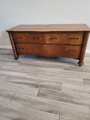 Vintage Oak Lowboy Dresser  • $500