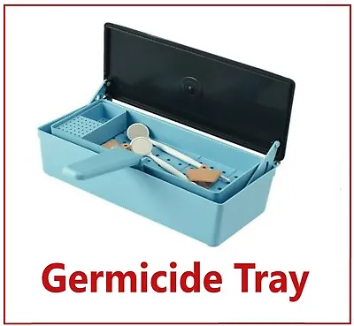 Germicide Tray For The Cold Sterilization Of Dental Tattoo Medical Tools Blue • $35.90