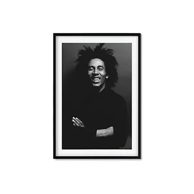 Bob Marley Portrait Print Jamaican Reggae Singer Art Poster Print. • £49.82