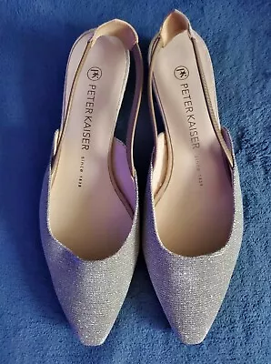 New Peter Kaiser Silver Dress Sandals Women Size UK4 EU36 US6.5 • $58.15