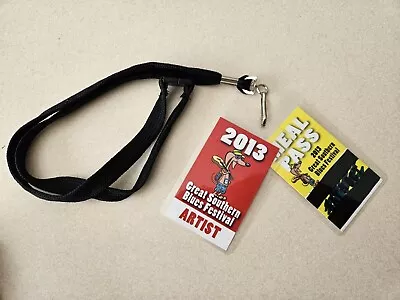 Vintage Great Southern Blues Fest Backstage Pass Personaly Used Michael Chugg • $25