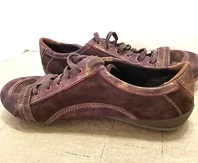 Merrell Women Shoes Brown Purple Q Form Sneaker Size 9 Leather Suede Footwear • $30.80