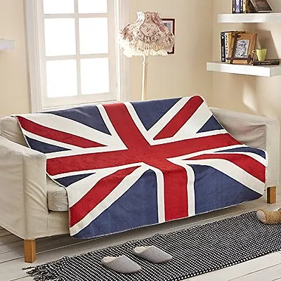 Union Jack United Kingdom UK Great Britain 50x60 Polar Fleece Blanket Throw • £22.26