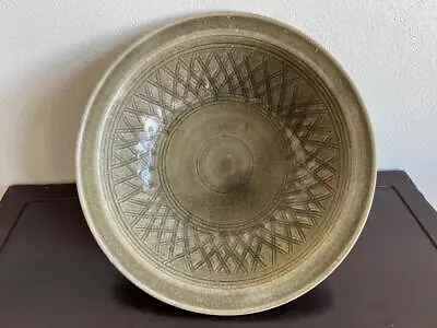 Chinese Ming Dynasty Longquan Celadon Plate / W 24.5[cm] / Bowl Qing Yuan Pot • $850