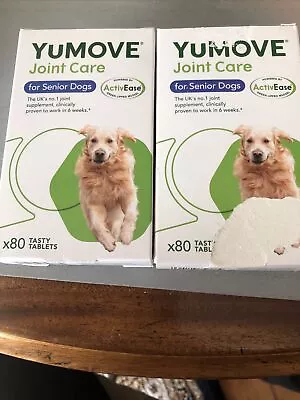 Lintbells Yumove Senior Dog Joint Supplement For Older Stiff Dogs - Pack Of 80 • £15
