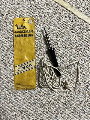 Vintage Original Weller Marksman Soldering Iron SP-23 Case & Iron • $5.99