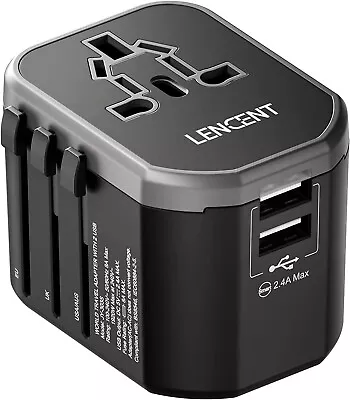 EPICKA Universal Travel Adapter One Worldwide International Wall Charger AC Plug • $27.95