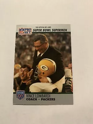 1990 Pro Set Super Bowl XXV Silver Anniversary#28 Vince Lombardi Green Bay NM • $1.99