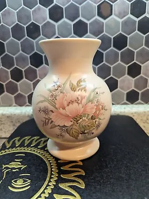 Aldridge Pottery Co (Longton) LTD Vintage Floral 5.5 Inch Vase With Matt Finish • £11