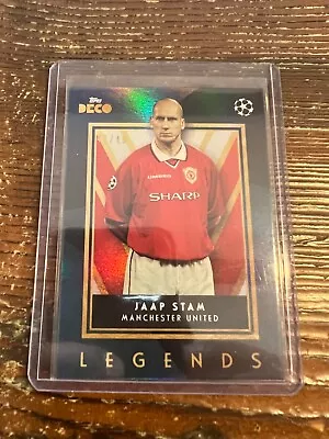 Jaap Stam 2023-24 Topps DECO UEFA Legends Purple Parallel /49 Manchester United • $0.99