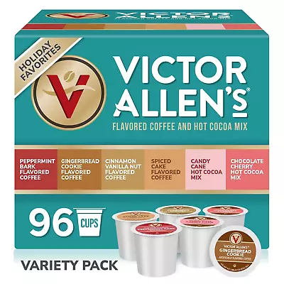Holiday Favorites Coffee & Hot Cocoa Variety Pack 96 Count Single Serve Cups & • $57.24
