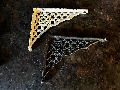 Antique Vintage Pair Of 4 3/4  Victorian Eastlake Shelf Brackets • $9.95