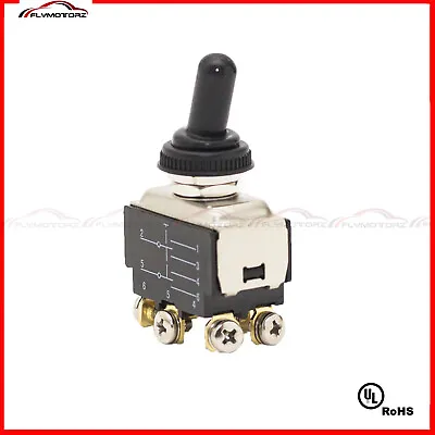 $16 • Buy Industrial 20A 125/277VAC ON-OFF-On DPDT 3 Position 6 Terminal Toggle Switch UL