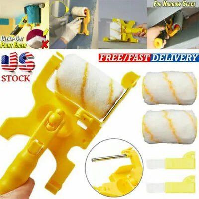 $13.49 • Buy Multifunctional Clean-Cut Paint Edger Roller Brush Safe Tool For Wall Ceiling US