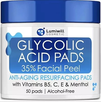 35% Glycolic Acid Pads - Exfoliating Peel Pads For Dark Spots Acne & Breakouts • $24.99